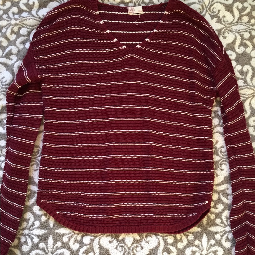 Red striped sweater